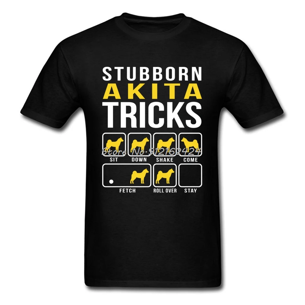 Футболка мужская с японским принтом прямого Акита рубашка рисунком собачьего
