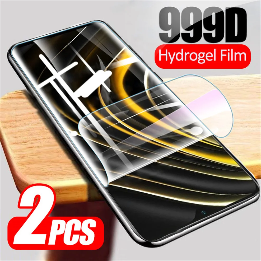 

2 pcs hydrogel film for poco m3 screen protector pocophone f3 soft glass poco x3 m4 pro mi poco x 3 nfc hidrogel xiaomi poco m3