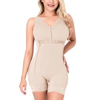 womens bodysuit waist trainer body shaper side zipper adjustable breast support tummy control shaperwear