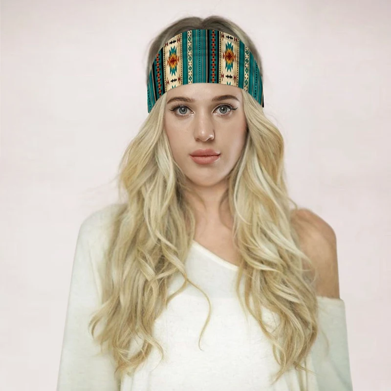 Звездное небо цифровая печать Спорт Йога Фитнес впитывающий пот тюрбан модный