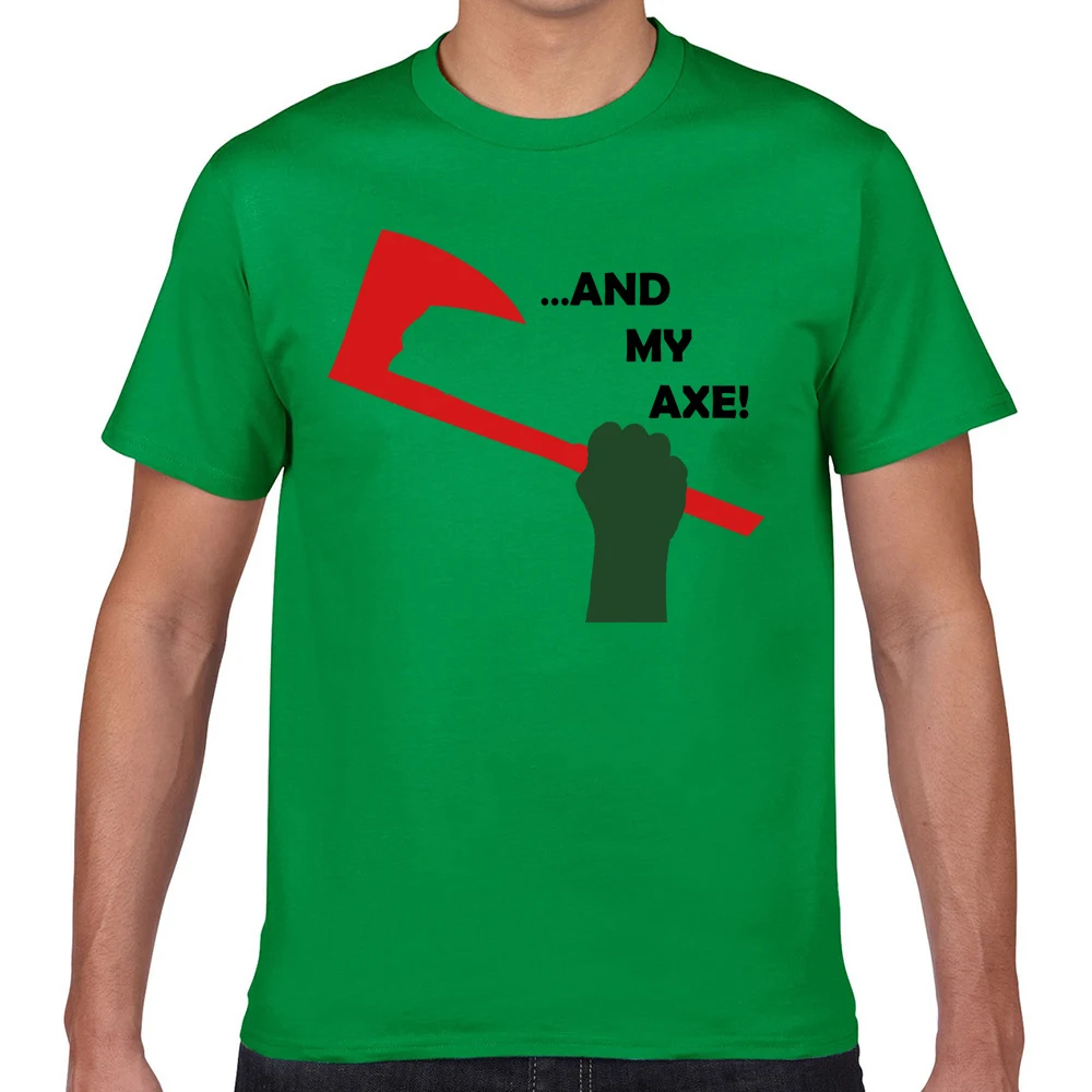 Топы футболки для мужчин и мой топор модные белые мужские на заказ | Мужская