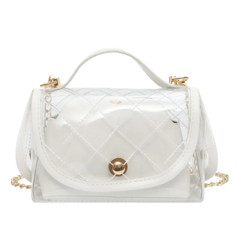 

Хит продаж, прозрачная сумка из искусственной кожи на одно плечо, комплект из 2 сумок для женщин и девочек