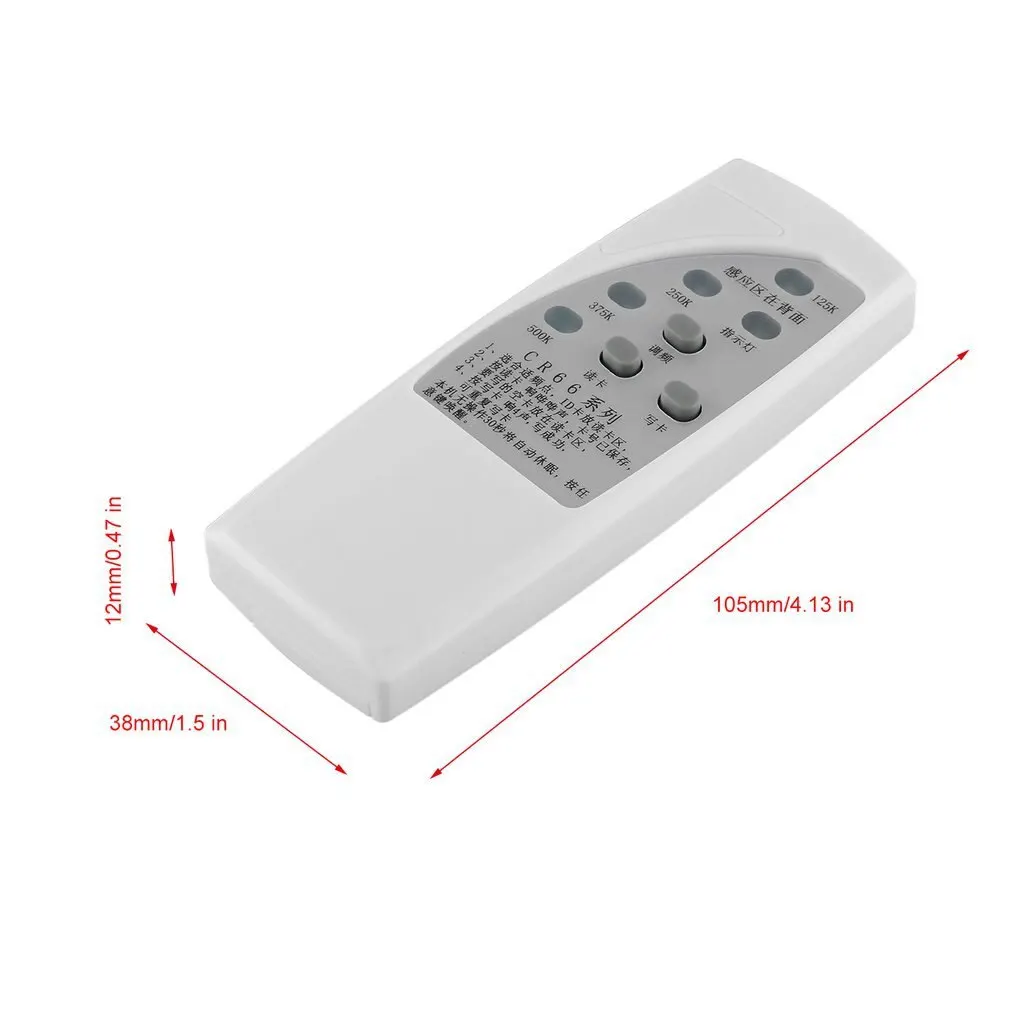 

ID Card Copier 125/250/375/500 KHz CR66 RFID Scanner Programmer Reader Writer Duplicator With light Indicator Sensitive