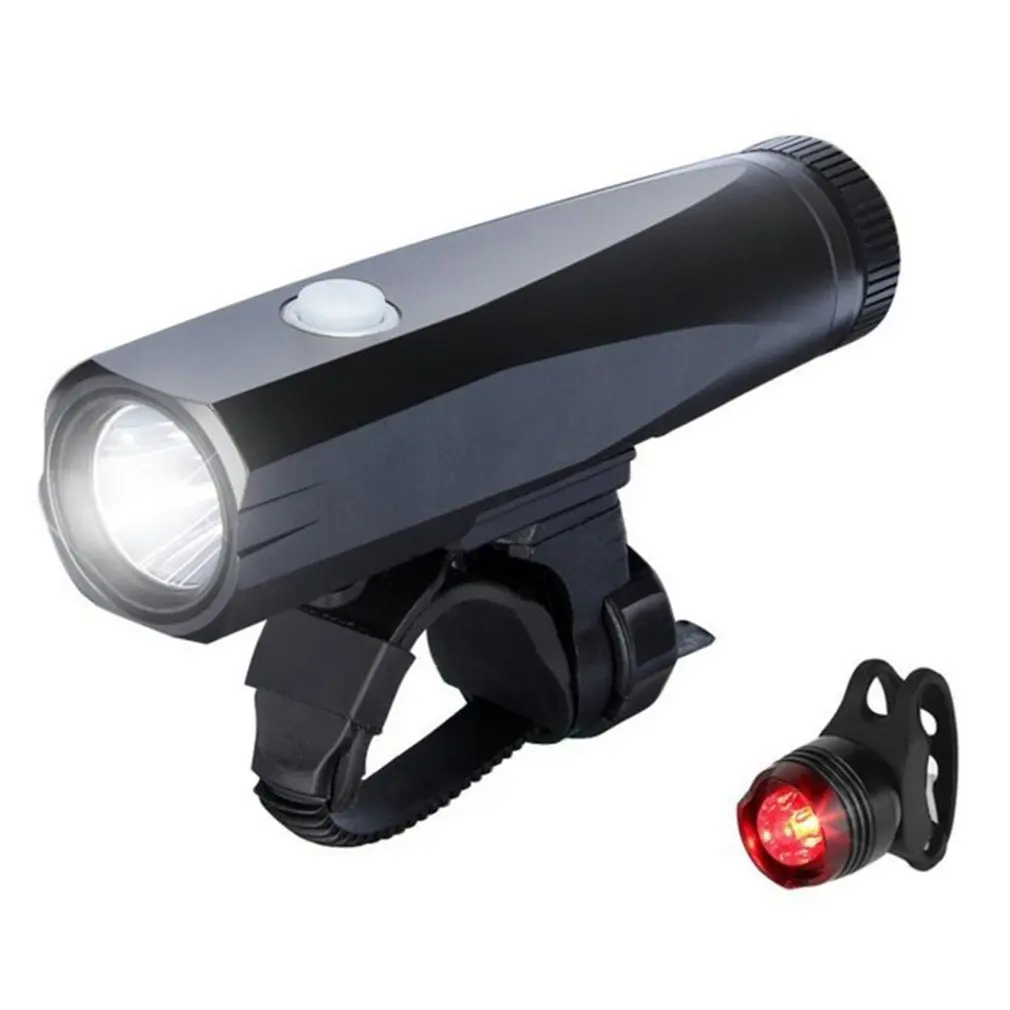 

8000 Lumen Bike Bicycle Light Set USB rechargeable LED Waterproof Super Bright Zoom Headlight Rear light MTB Bike Light