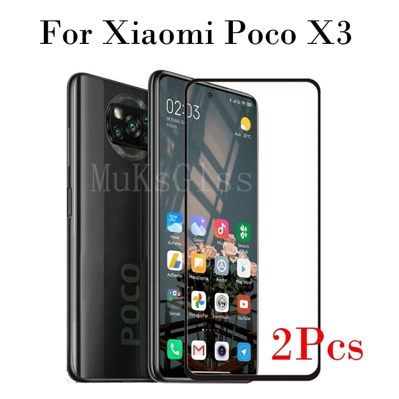 

Закаленное стекло для Xiaomi Poco X3, Защитная пленка для экрана 9H Premium, закаленное стекло для Xiaomi PocoPhone X3, защитная пленка