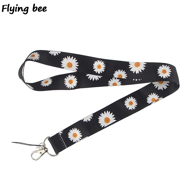 Flyingbee брелок в виде ромашки мультяшный цветок ремешок для телефона женский