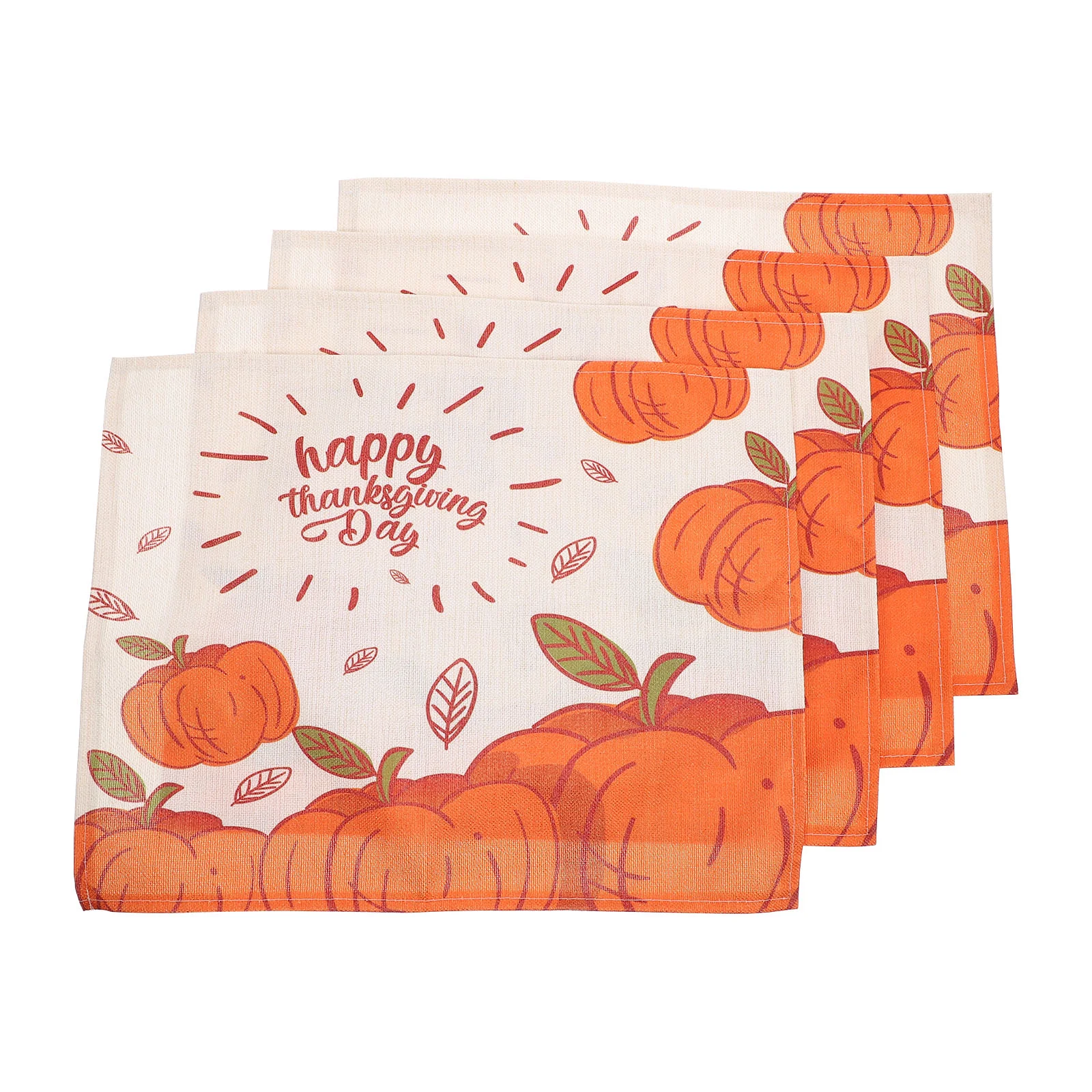 

4pcs Thanksgiving Elements Pattern Placemats Party Decorations (Assorted Color)