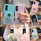 Блестящий чехол для Xiaomi Mi 10 Pro 9T A3 9 Lite, мягкий держатель для колец, эпоксидный чехол Redmi Note 9S 9 8T 8 7A Poco F2 Pro X2 Fundas