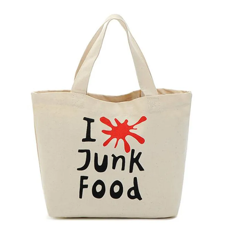 Women Retro Canvas Shopping Bag Girls Cartoon Large Capacity Handbags Casual Tote Picnic Lunch Beach Shoulder Bags | Багаж и сумки