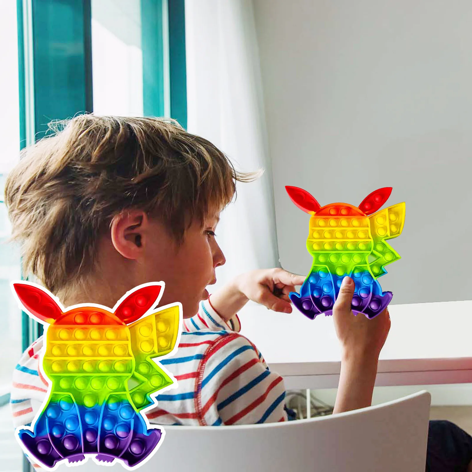 Антистресс новинка Радужный Пузырь для рук | Игрушки и хобби
