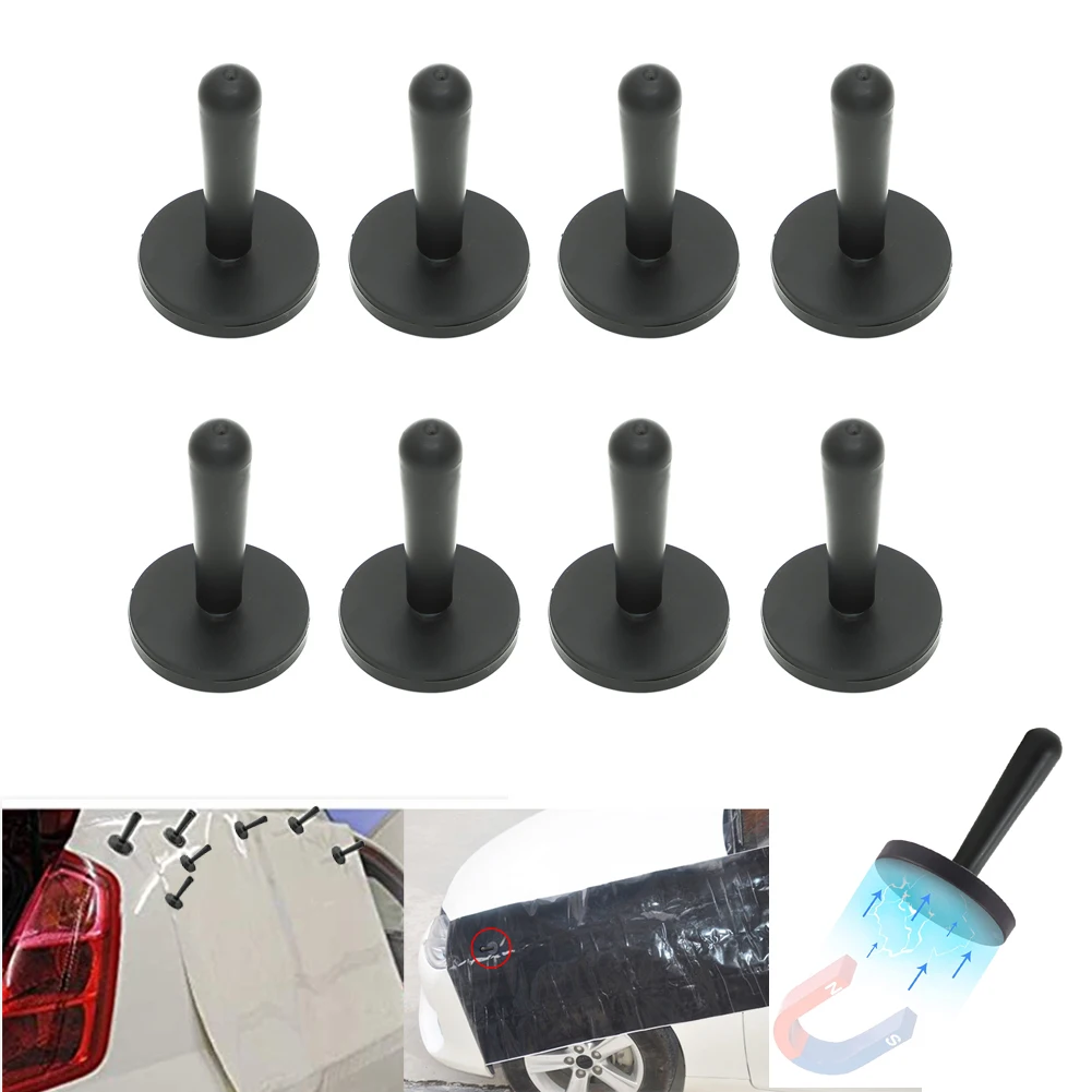 

8PC Car Vinyl Wrap Gripper Magnet Holder Tools for Audi Mazda CX-30 Maserati Ghibli For Tesla Model 3 Y BMW For Mercedes Benz