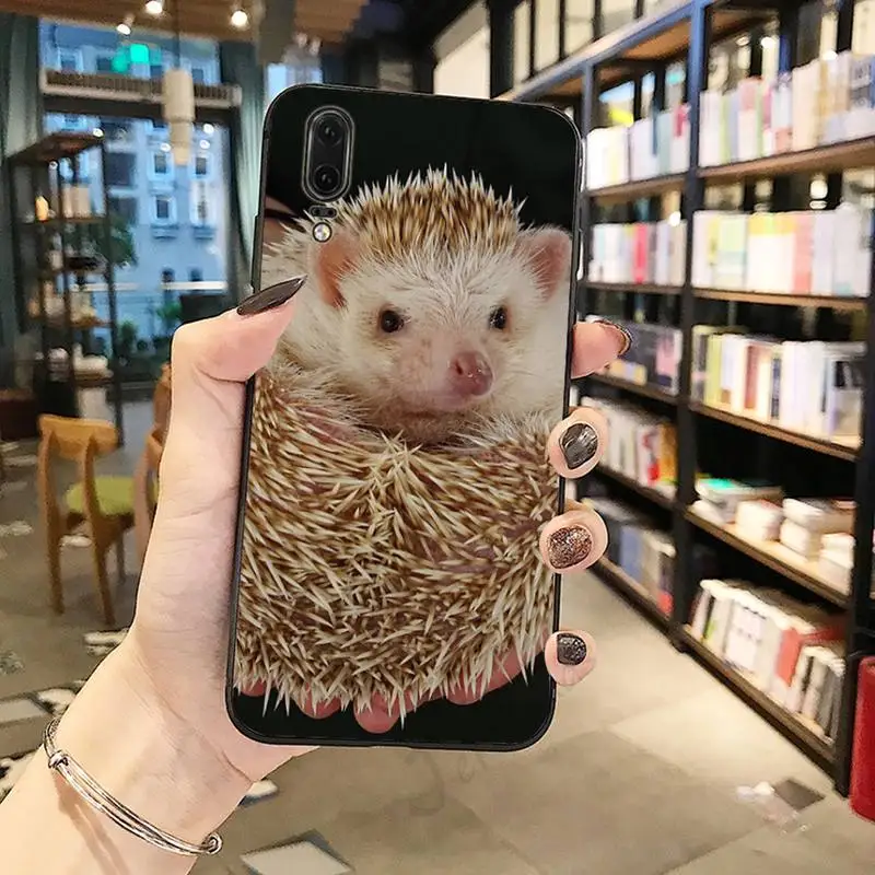 

lovely Hedgehog Phone Cases For Huawei honor Mate P 10 20 30 40 Pro 10i 9 10 20 8 x Lite