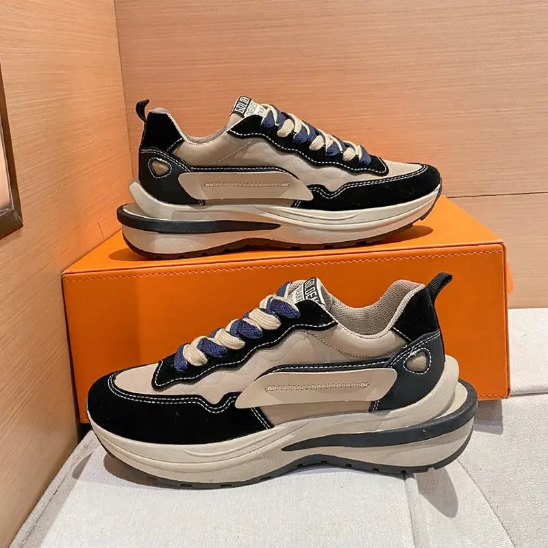 

Women's Chunky Sneakers Thick Bottom Platform Vulcanize Shoes Fashion Breathable Casual Running Shoe for Woman Female 2022