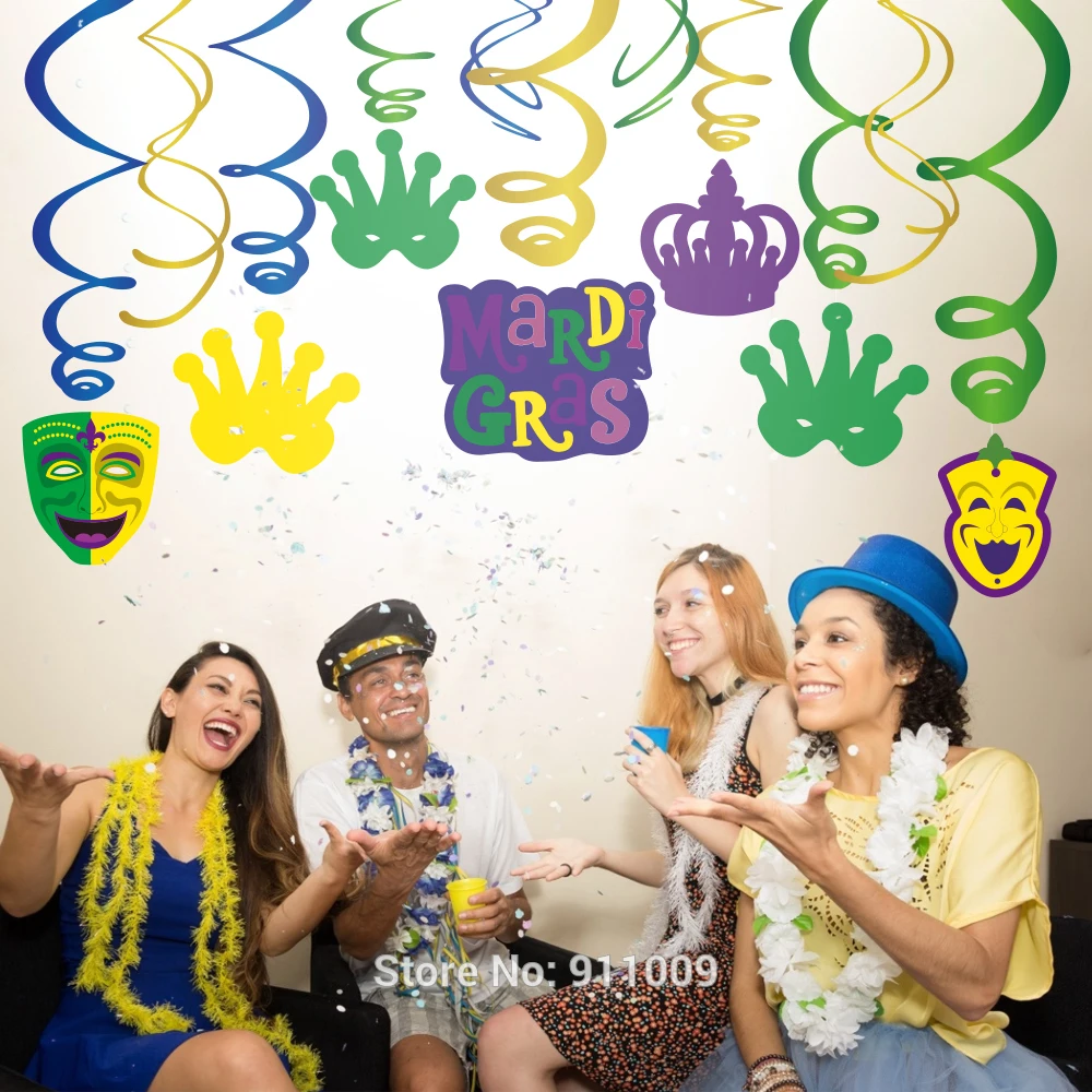 30 шт. фольгированные спиральные украшения для вечерние Ринок|Украшения своими