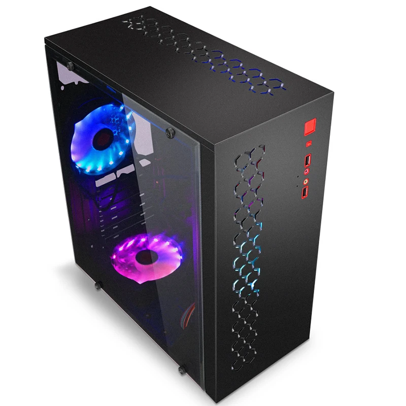 38 5*18*42 cmDIY игровой компьютер PC чехол ATX акриловый полноразмерный прозрачный