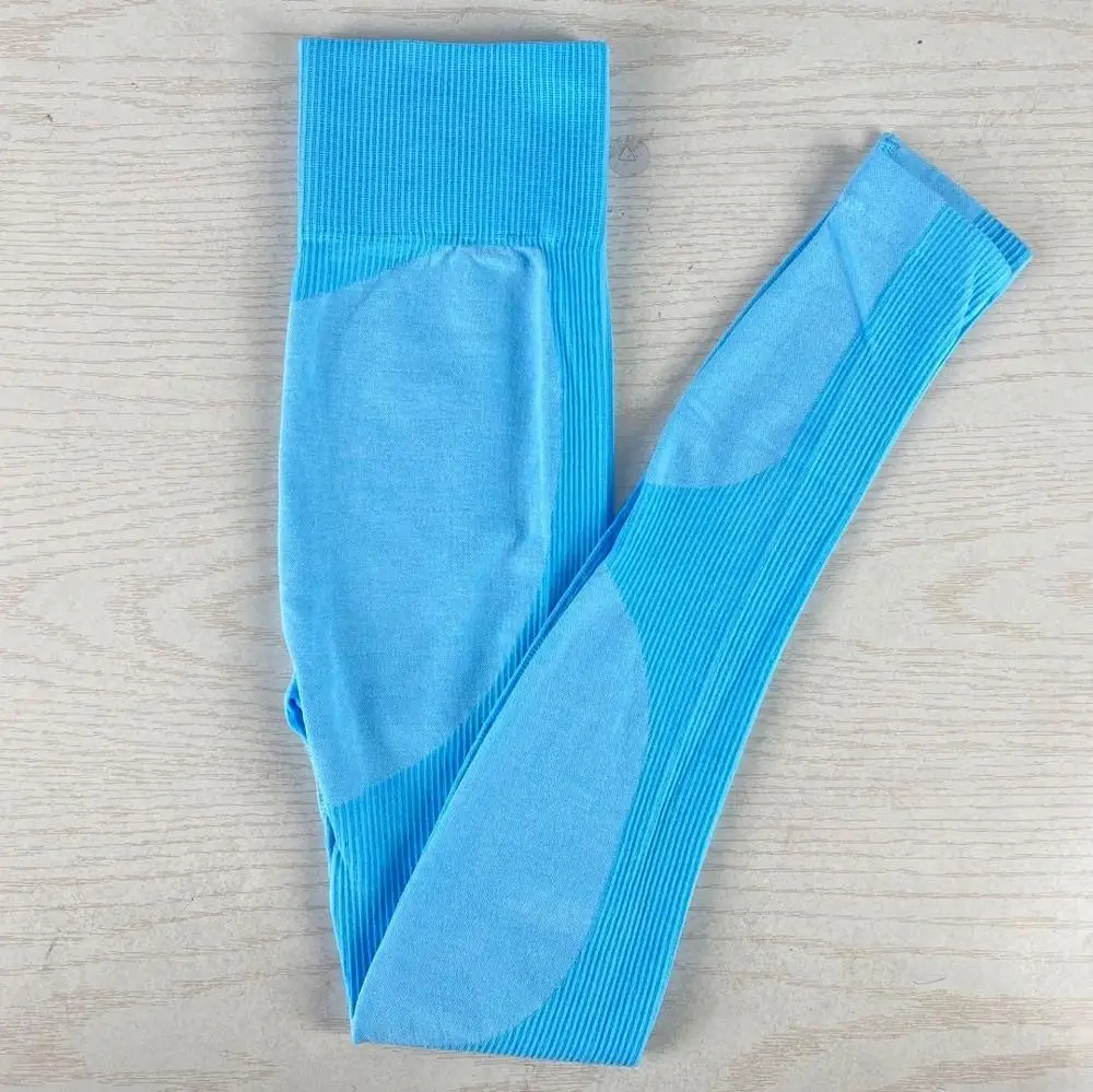 Штаны для йоги с завышенной талией бесшовные леггинсы тренажерного зала женские