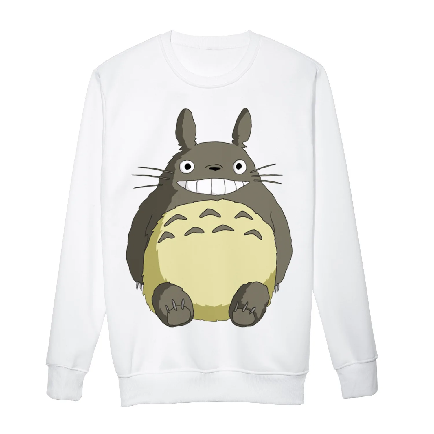 2019 толстовки Totoro 3D свитшоты милые худи с анимацией женский осенний спортивный костюм длинным рукавом
