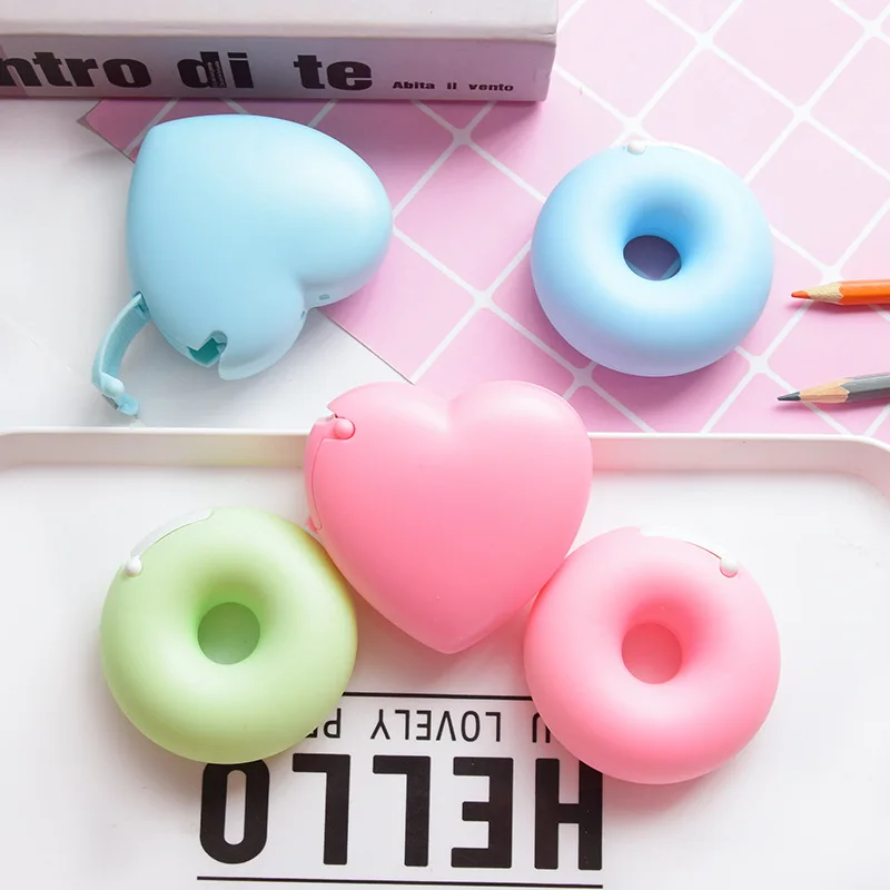 

1pcs Cute Grafting Eyelash Tape Cutter Dispenser Round/Heart Micropore Paper Medical Tape Split Eyelash extension tool