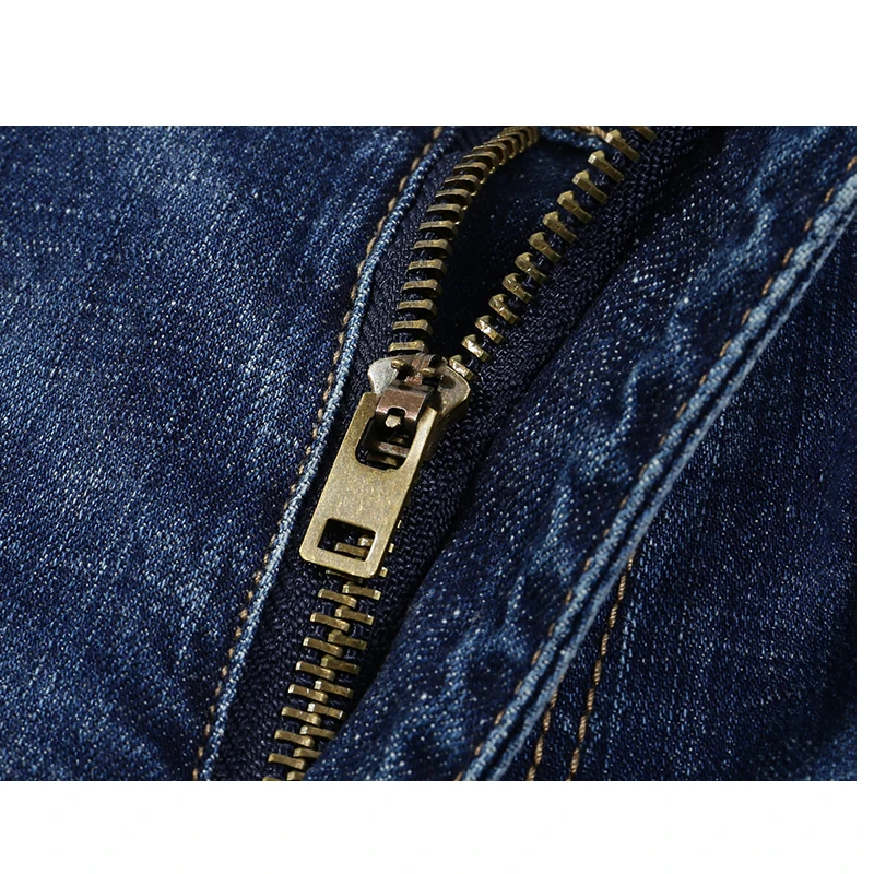 Джинсы KSTUN мужские прямые из хлопка облегающие брюки денима стрейч деловой стиль