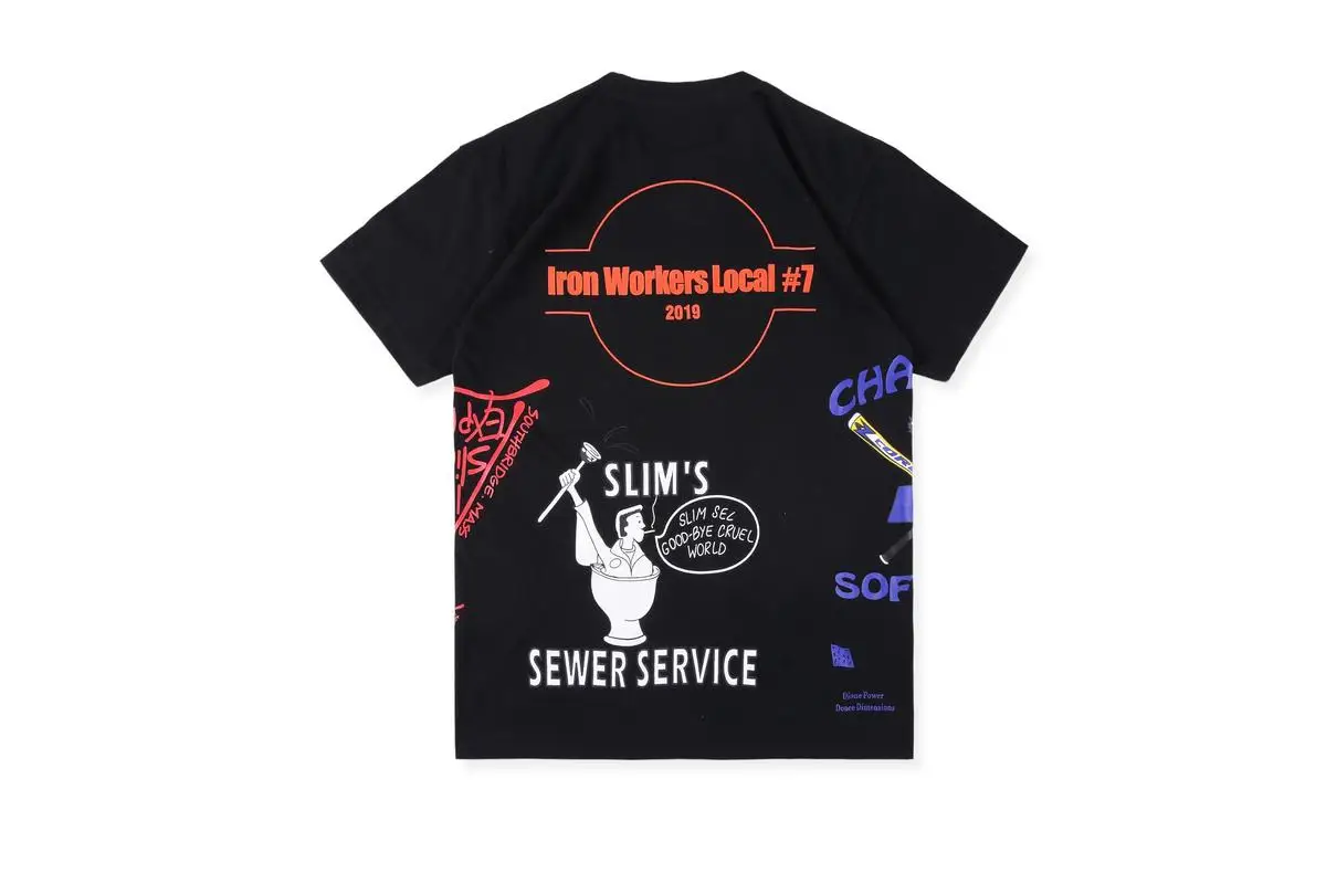 19SS Kanye ASTROWORLD футболка с граффити улыбающееся лицо CPFM.XYZ w. W.C.D футболки мужские