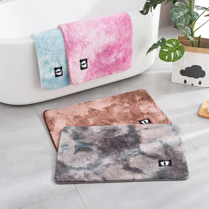 Коврик для двери из микрофибры ковер спальни кухни ванной комнаты нескользящий