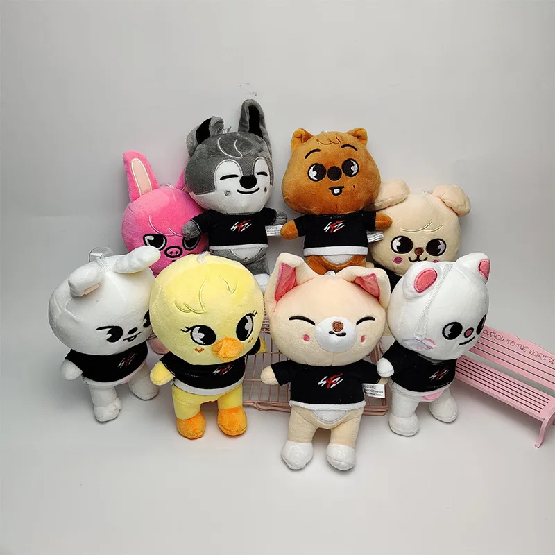 

Skzoo Plush Toys Stray Kids 20cm Cartoon Stuffed Animal Plushies Doll Bbokari Leebit Wolf Chan Puppym Kids Adults Fans Gift