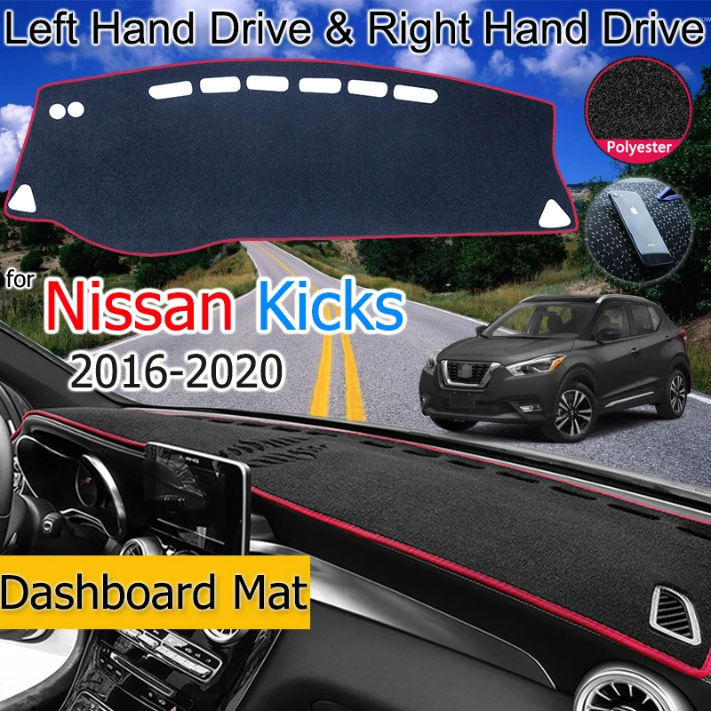 

For Nissan Kicks 2016-2020 P15 Anti-Slip Mat Dashboard Cover Pad Sunshade Dashmat Protect Carpet Car Accessories