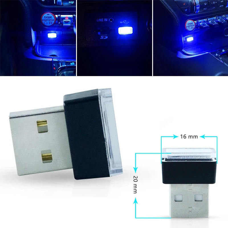 Ультра USB Настольный светодиодный светильник для ноутбука грузовика автомобиля 5