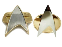 trek cosplay star tng voyager ds 9 cosplay starfleet brooch badge communicator pin box halloween carnival prop accessories