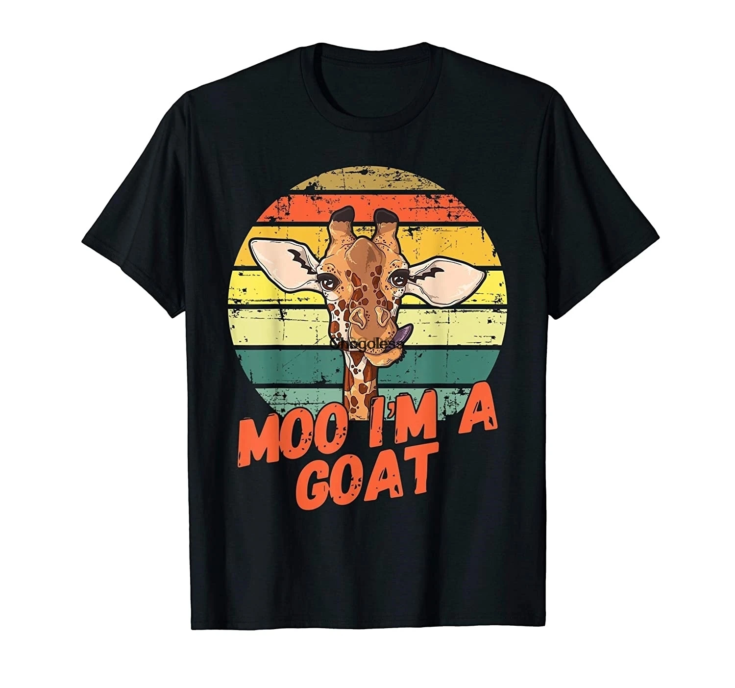 

Moo I'm A Goat Funny Giraffe Zoo - Retro Animal Lovers T-Shirt
