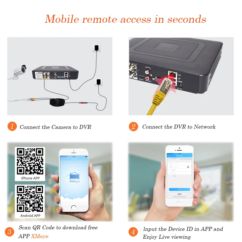 8CH 1080P безопасности Камера Системы открытый 100ft Ночное видение дома комплект