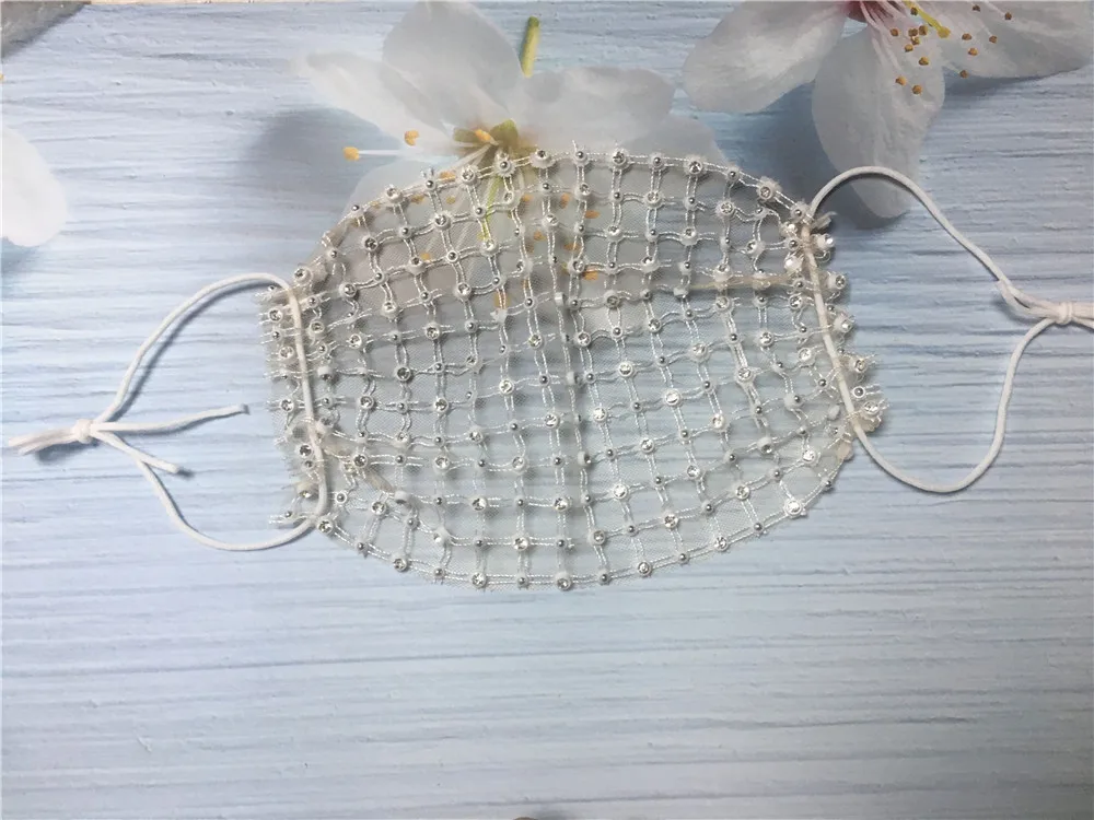 Новая роскошная мистическая черная сетчатая вуаль со стразами ювелирная маска