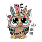 Забавные нашивки в виде совы, наклейки на джинсовые нашивки, украшение сделай сам для детской одежды, моющиеся Аппликации, термотрансферные нашивки