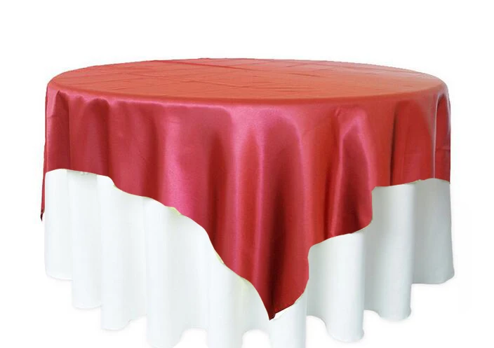 burgundy 1 шт. 5" x 57" атласная скатерть, скатерть для свадебной вечеринки, украшения для ресторана, банкета, 21 цвет - Цвет: burgundy