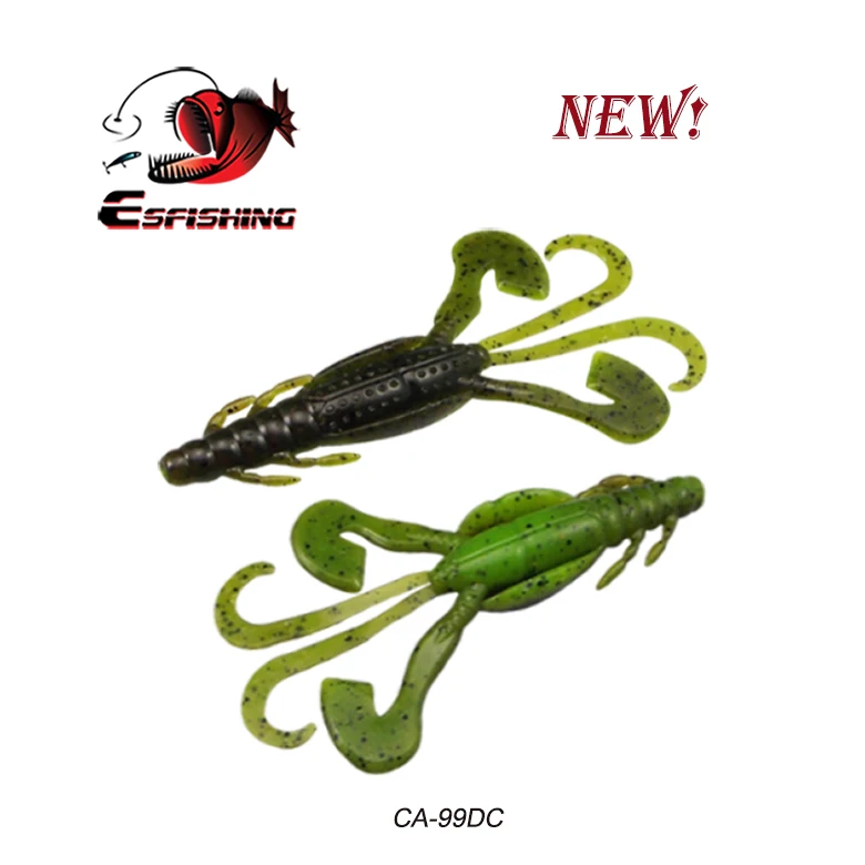 Esfishing приманки для рыбалки Мягкие приманки огромные щупальца Craw 6 шт. 90 мм 6,2 г поток морской рыбалки озеро Iscas снасти - Цвет: CA99DC
