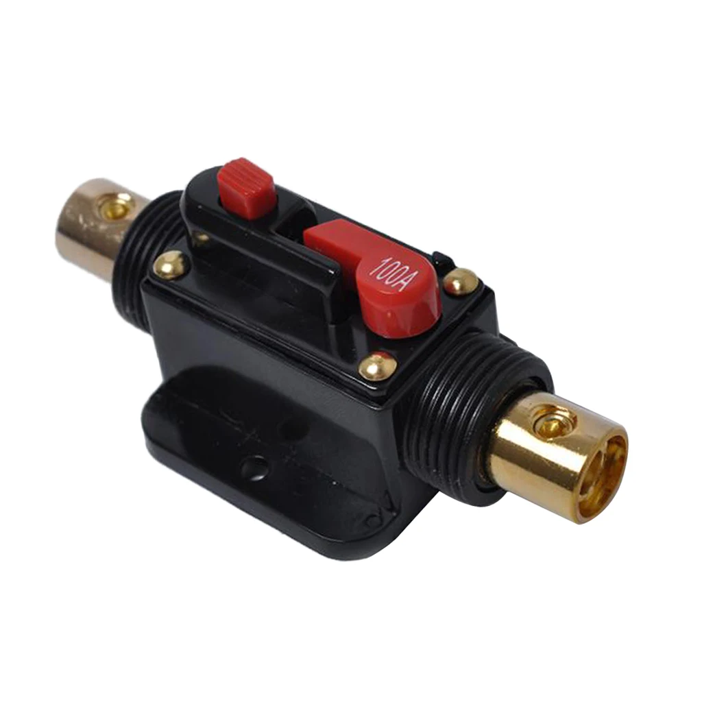DC 12 V-48 V Встроенный выключатель 100A Ручной Сброс переключатель автомобильный аудио предохранитель