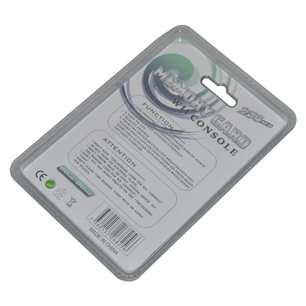 

10pcs a lot High Quality for Wii 256MB Memory Storage Card Saver For Wii For GameCube For N-GC Xmas Gift