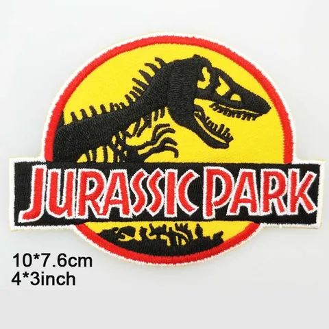 Вышитый утюгом нашивка для одежды динозавр парка Юрского периода наклейки для одежды аксессуары для одежды