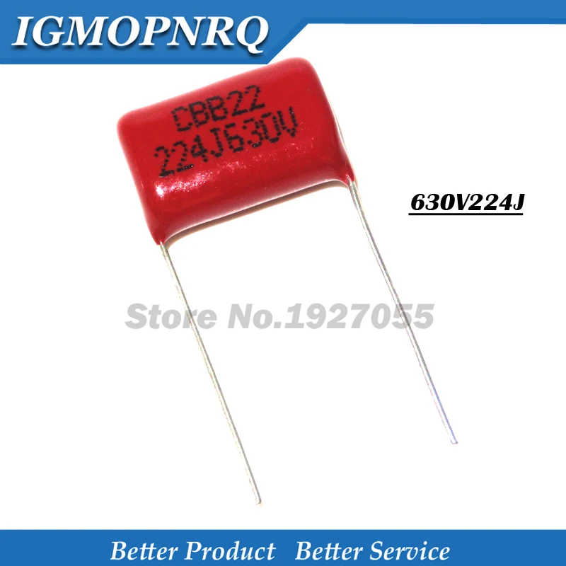 10 шт. 630V224J 0 22 мкФ шаг 15 мм 630v224 224 630 в 220nf CBB Ф полипропиленовая пленка конденсатор