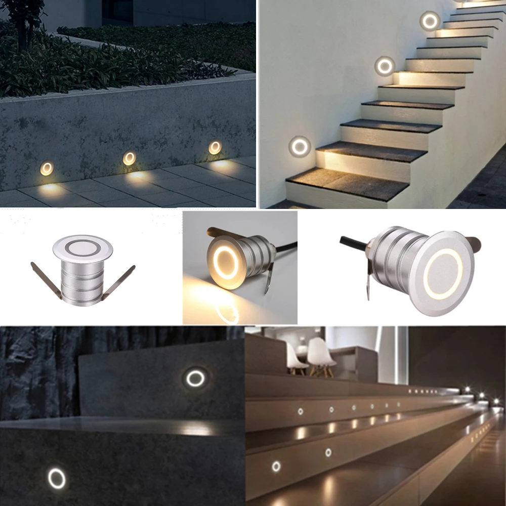 Светодиодный алюминиевый светильник для лестницы круглая настенная лампа улицы