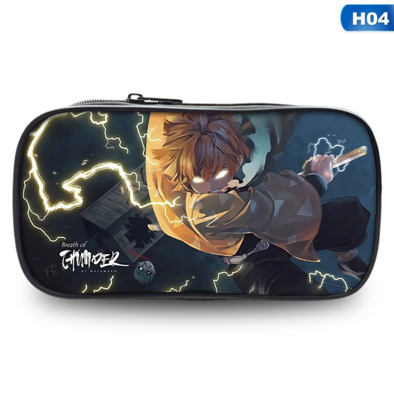 

Anime Demon Slayer Printing Large Capacity Pencil Case Student Pencil Stationery Pencil Case Pen Marking Bag Storage Bag