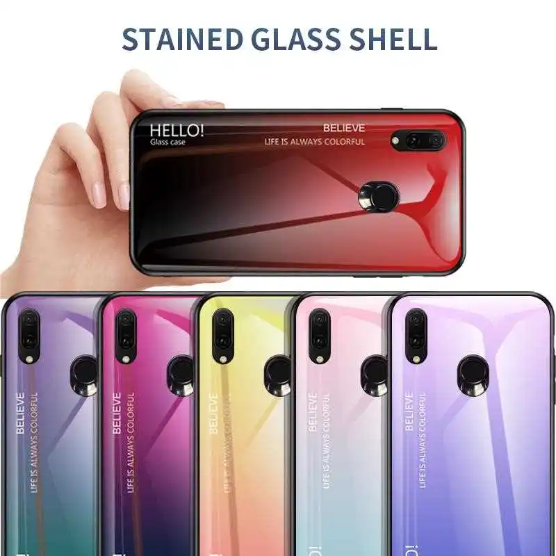 

Joomer Gradient Pattern Glass 6.26"For Asus Zenfone Max Pro M2 ZB631KL Case For Zenfone Max Pro M2 ZB631KL Phone Case Cover