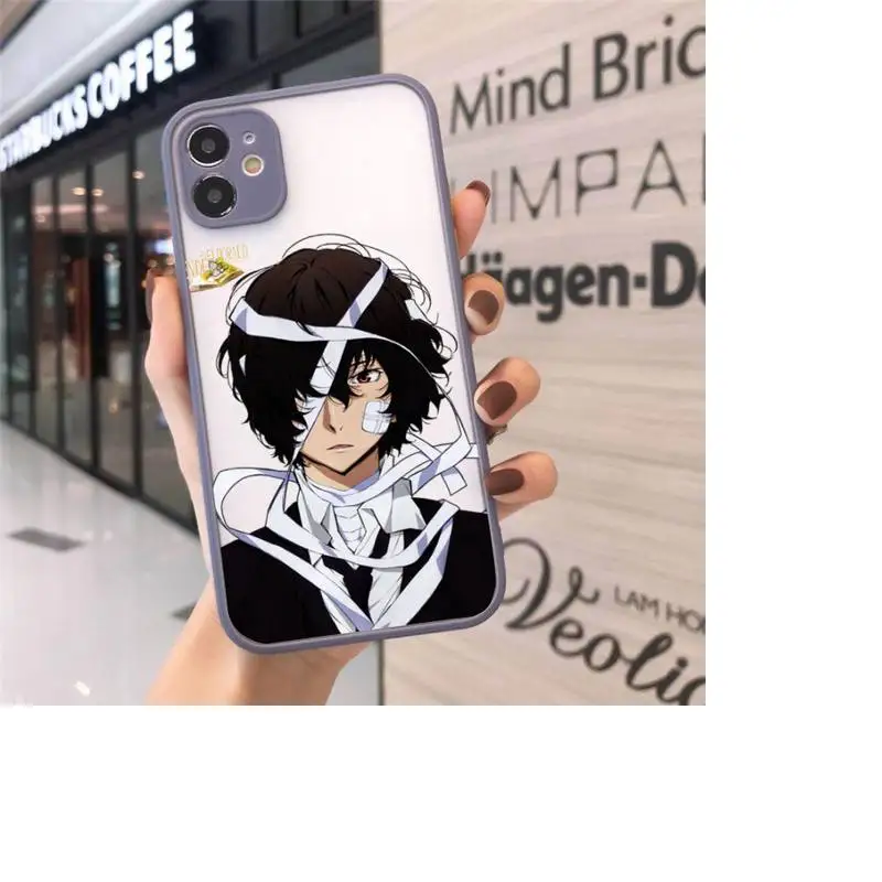

Bungo Stray Dogs Phone Cases Matte transparent For Gray iPhone 12 Mini 11 Pro XR XS Max 7 8 Plus X Back Cover