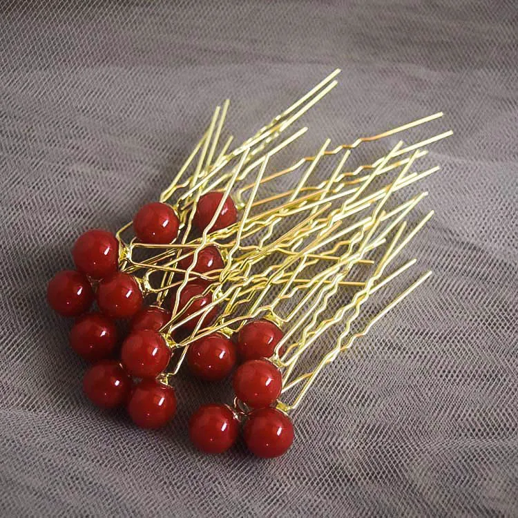 18 шт. милые большие маленькие жемчужные Заколки Для Волос U-образные заколки для