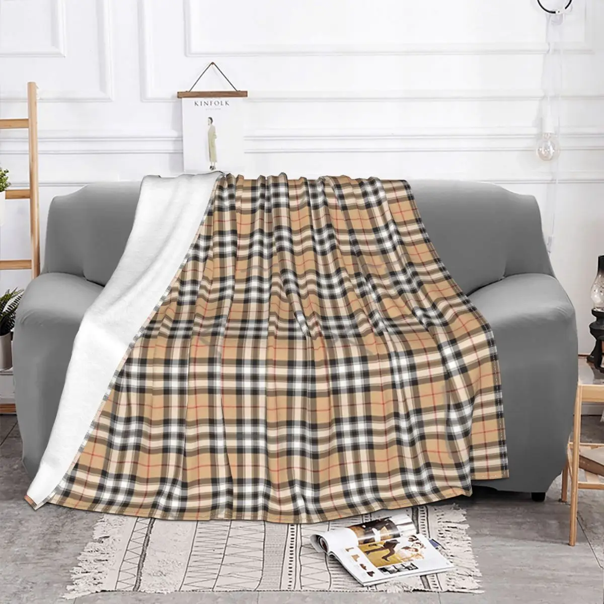 

Pride Of Scotland Gold Tartan Blanket Bedspread Bed Plaid Bed Plaid Anime Plaid Double Blanket Blanket On The Bed