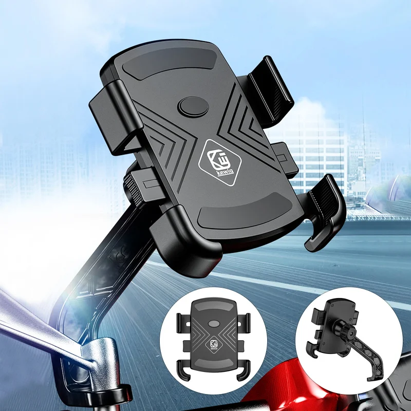 

Motorcycle Bicycle Moto Bike Phone Holder Stand With USB Charger Handlebar Rearview Mirror Mount Bracket for iPhone 12 11 Xiaomi