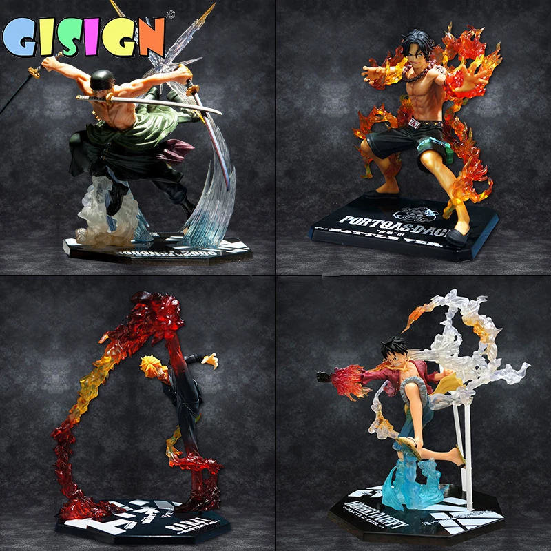 

Anime One Piece Figurine Ronoa Zoro D Luffy ACE Sanji Anime Ghost Monkey PVC Action Figures Model Collection Dolls Toys Gift