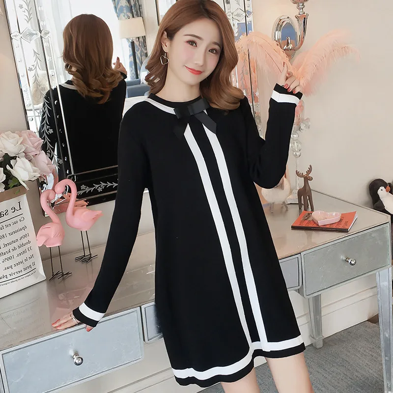 Новое поступление осеннее платье для беременных женщин элегантное большого