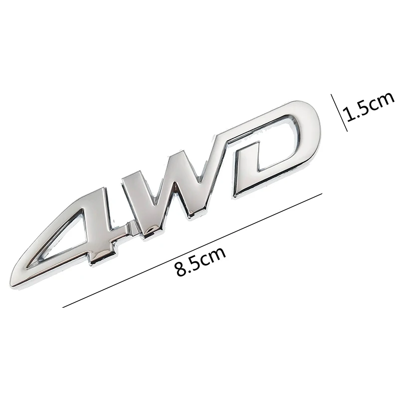 10 шт. 4WD металлический Стикеры 3D хром эмблема 4X4 переводная картинка