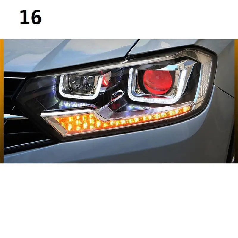 Дневные ходовые автомобильные Drl лампы Luces Led Para Автомобильные фары задние в сборе 16 для Volkswagen Bora|Фара авто